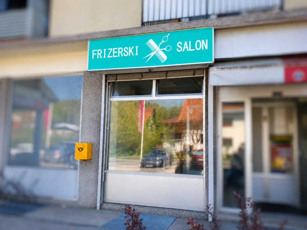 Reklamna tabla za frizerski salon