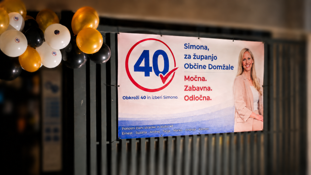 Personaliziran transparent za 40. rojstni dan